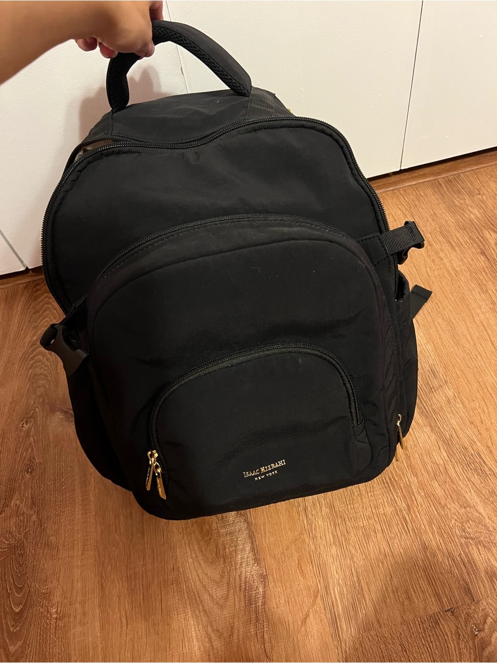 Issac Mizarhi black backpack